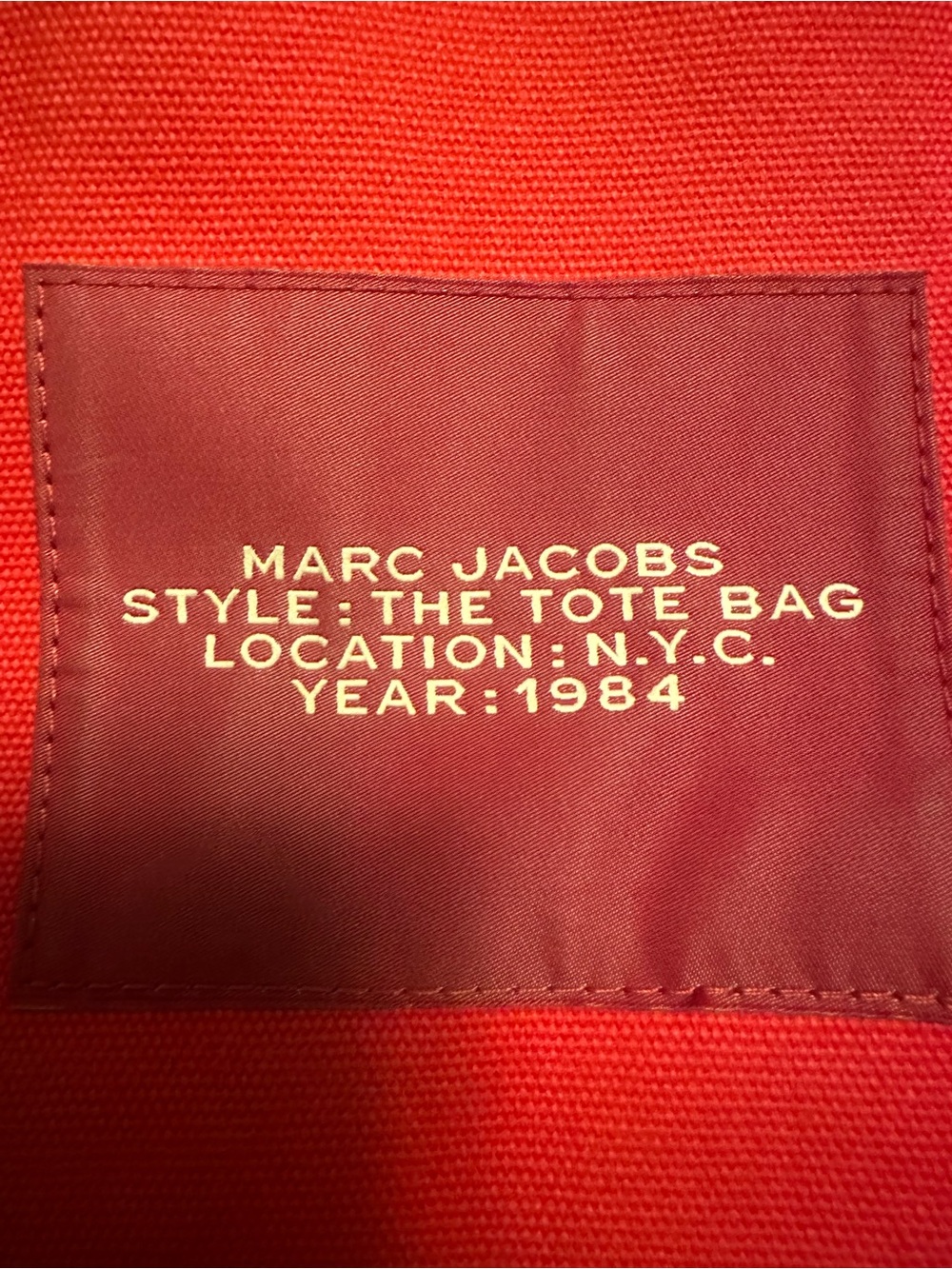 Red “The Tote Bag” Marc Jacob’s - Picture 5 of 5